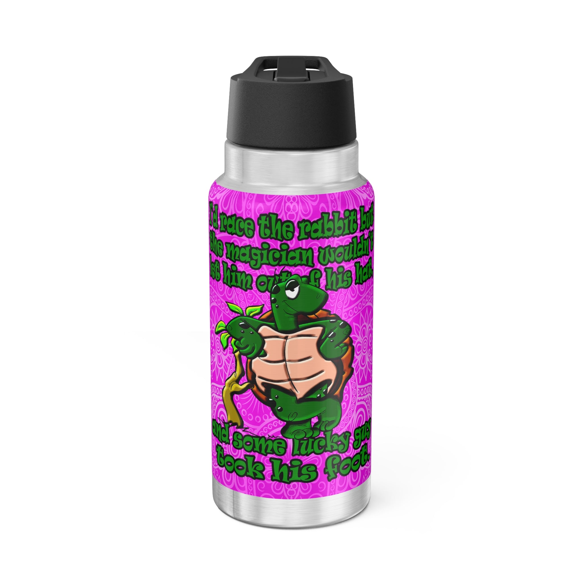 turtle race - Gator Tumbler, 32oz  (pink swirl)