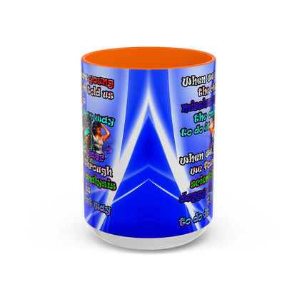doggystyle - Accent Mug (blue-white wave)