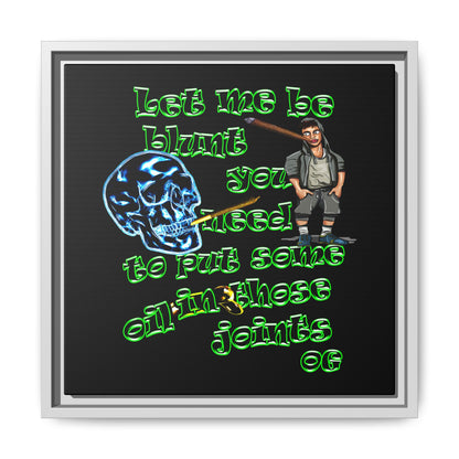 og - framed canvas art (black)