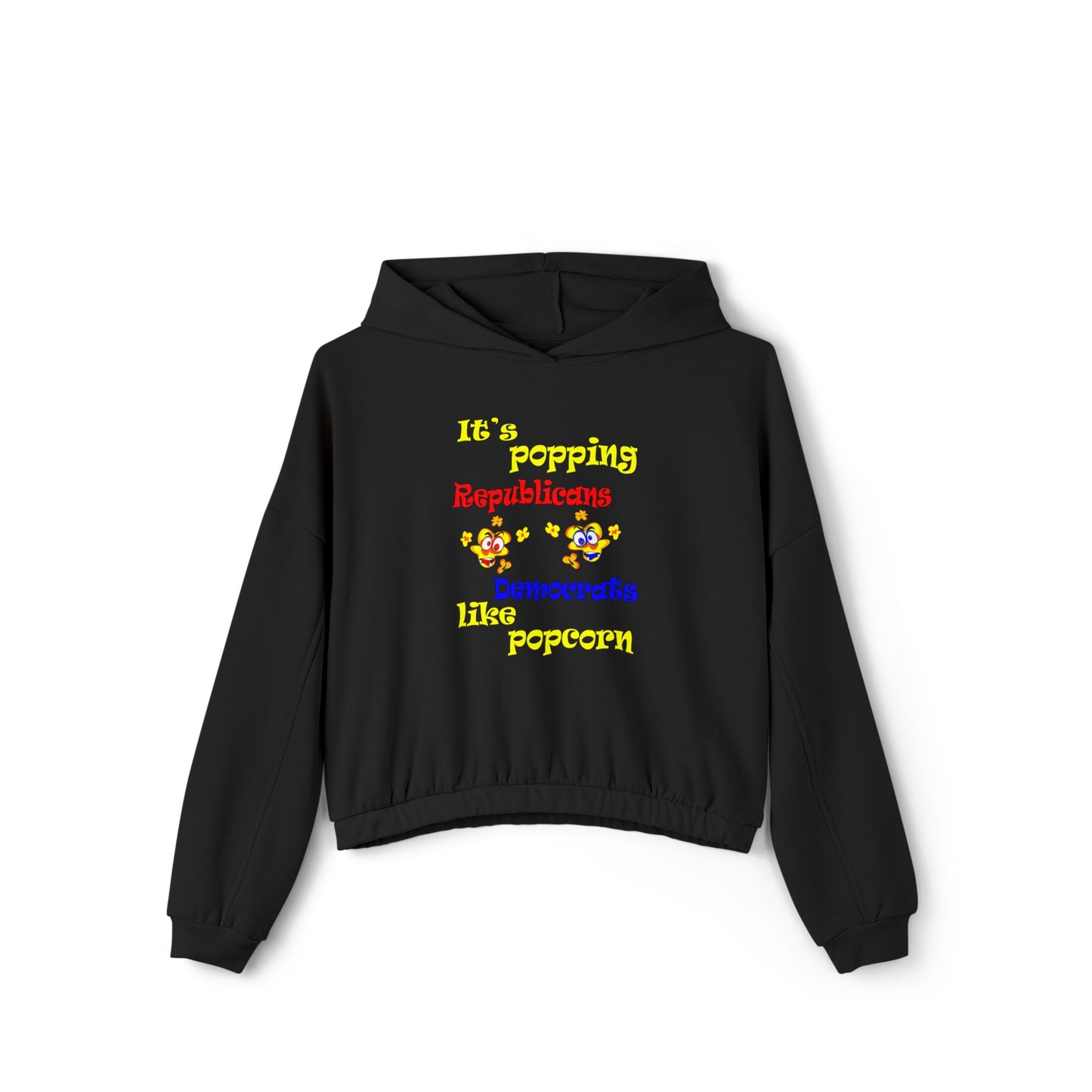 popping like popcorn - Women's Cinched Bottom Hoodie