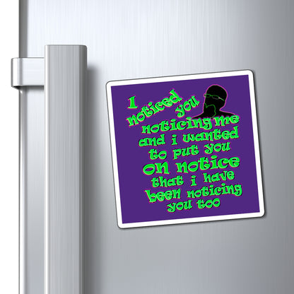 noticed you noticing - Magnets - (purple)