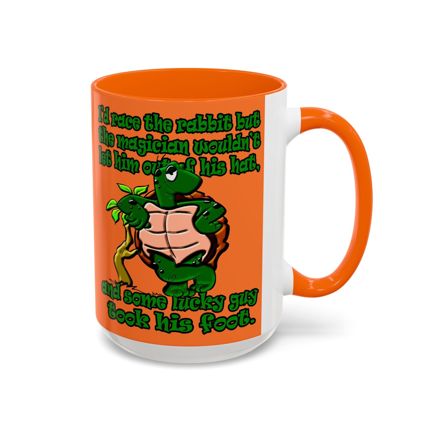 turtle race - Accent Mug (crusta)