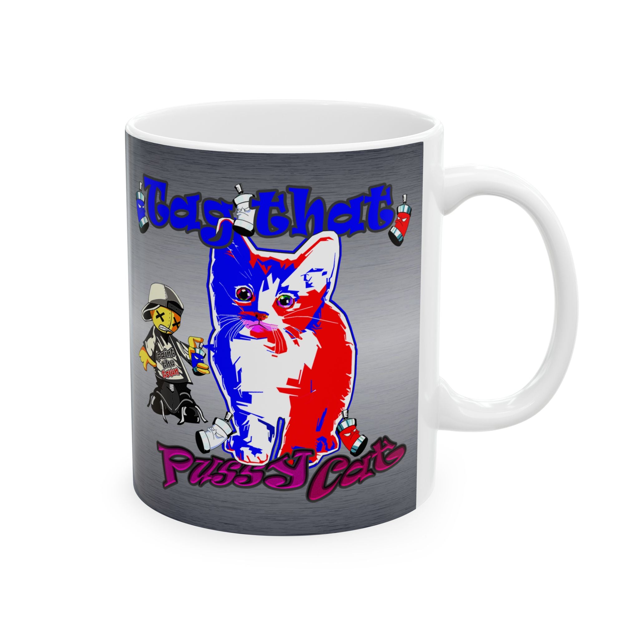 tag that - White Mug (brushed nickel)
