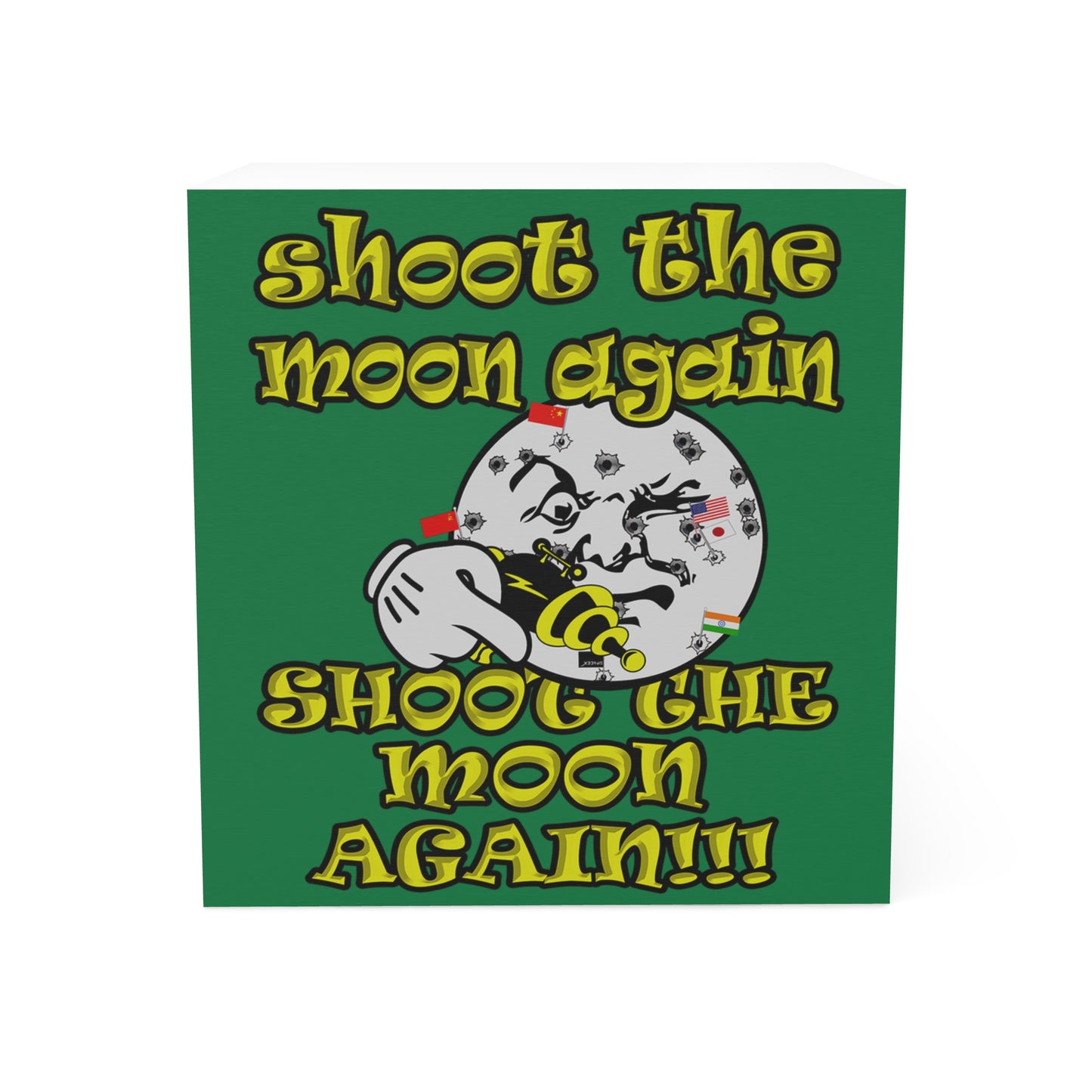 shoot the moon again - note cube (dark green)