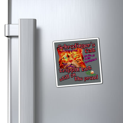 schrodinger's cat - Magnets - (dark grey)