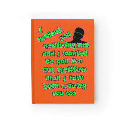 noticed you noticing - journal-lined (orange)