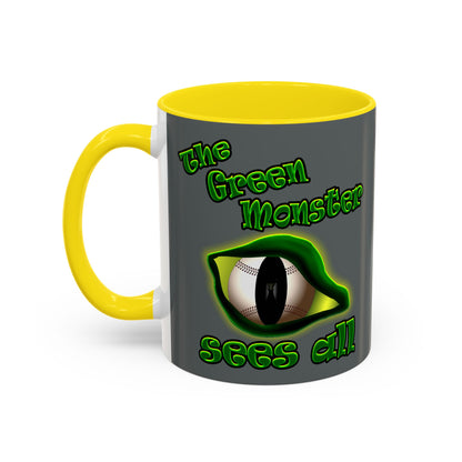 green monster - Accent Mug (dark grey)