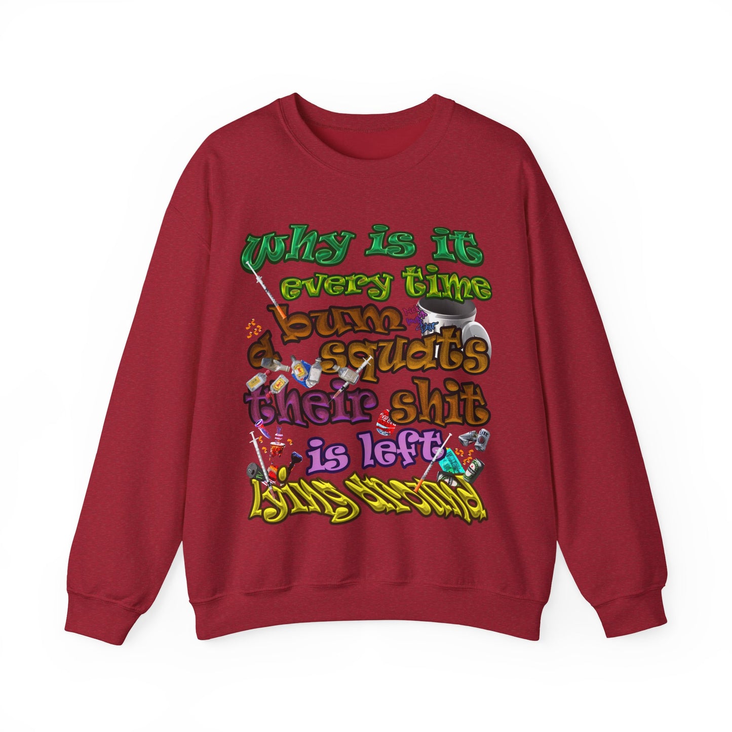 the bum's shit - Unisex Heavy Blend™ Crewneck Sweatshirt