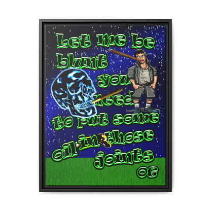 og - framed canvas art ('snoops' background)