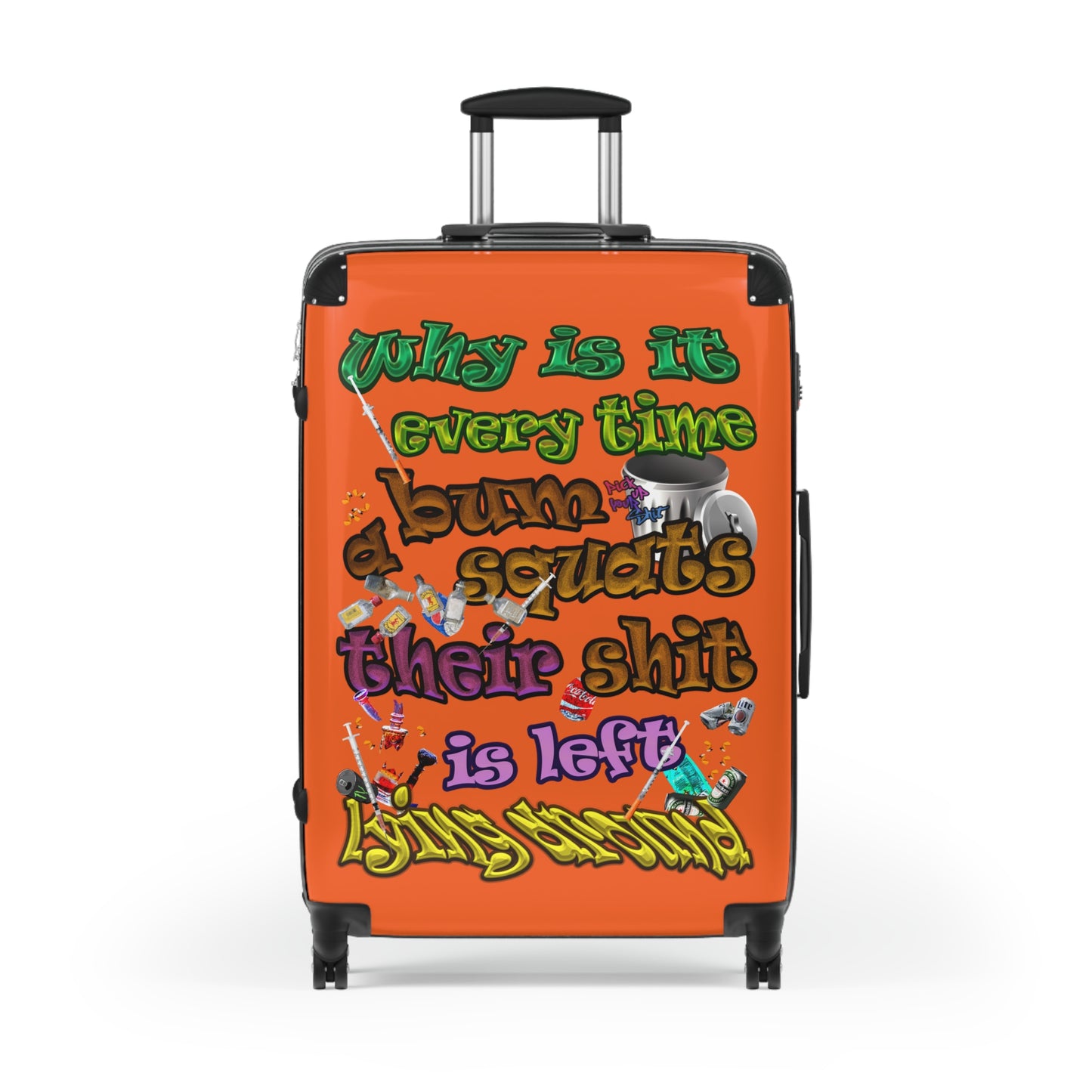 the bum's shit - Suitcase (orange)