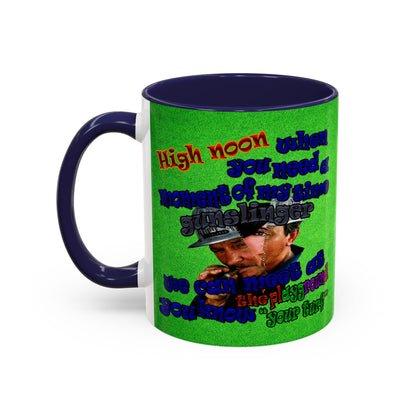 high noon - Accent Mug (green turf)