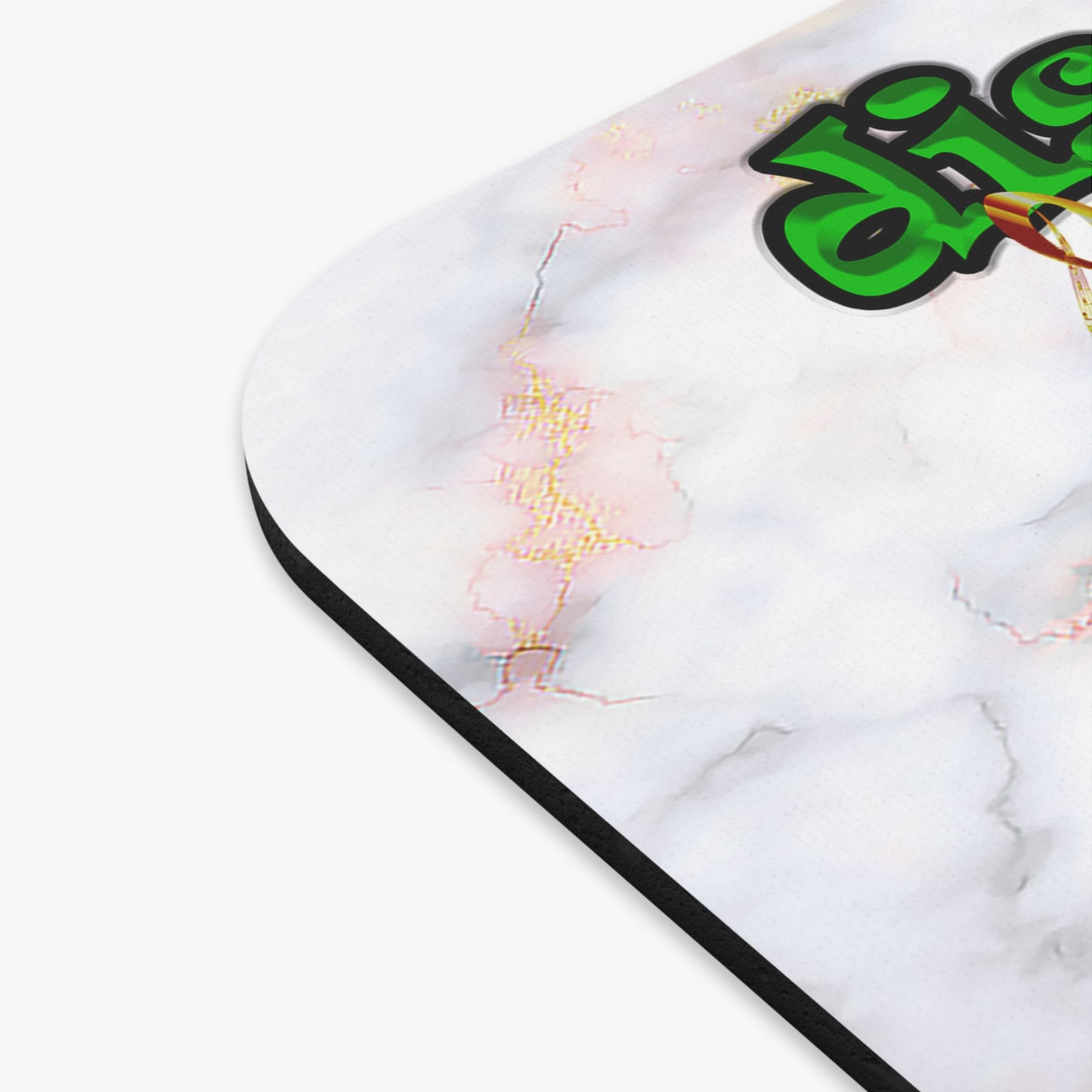 disc jockey - Mouse Pad (Rectangle) (white marble)