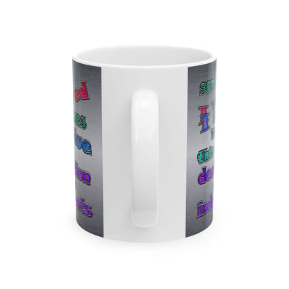 declaration of the independents - White Mug (brushed nickel)
