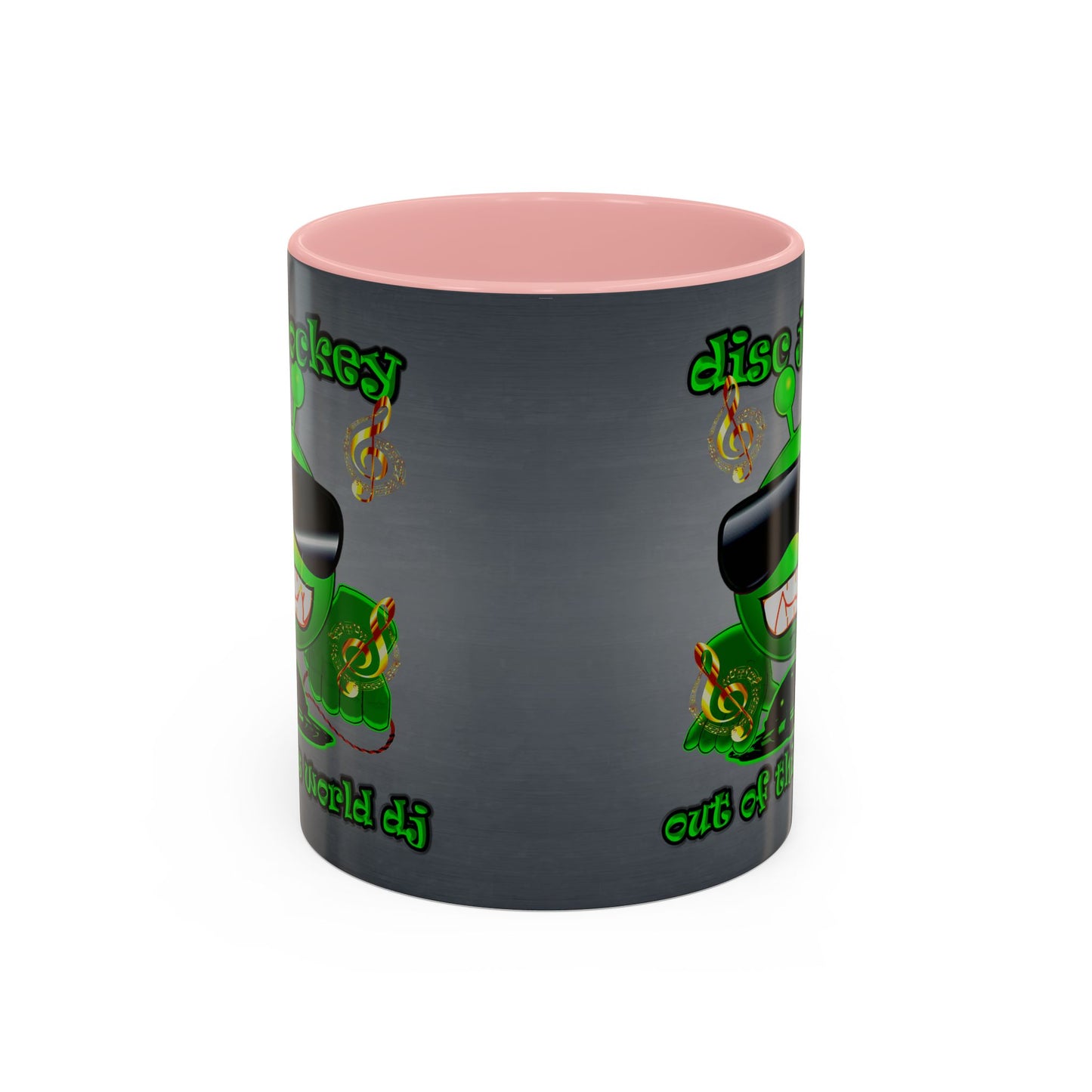 disc jockey - Accent Mug (grey-light grey)