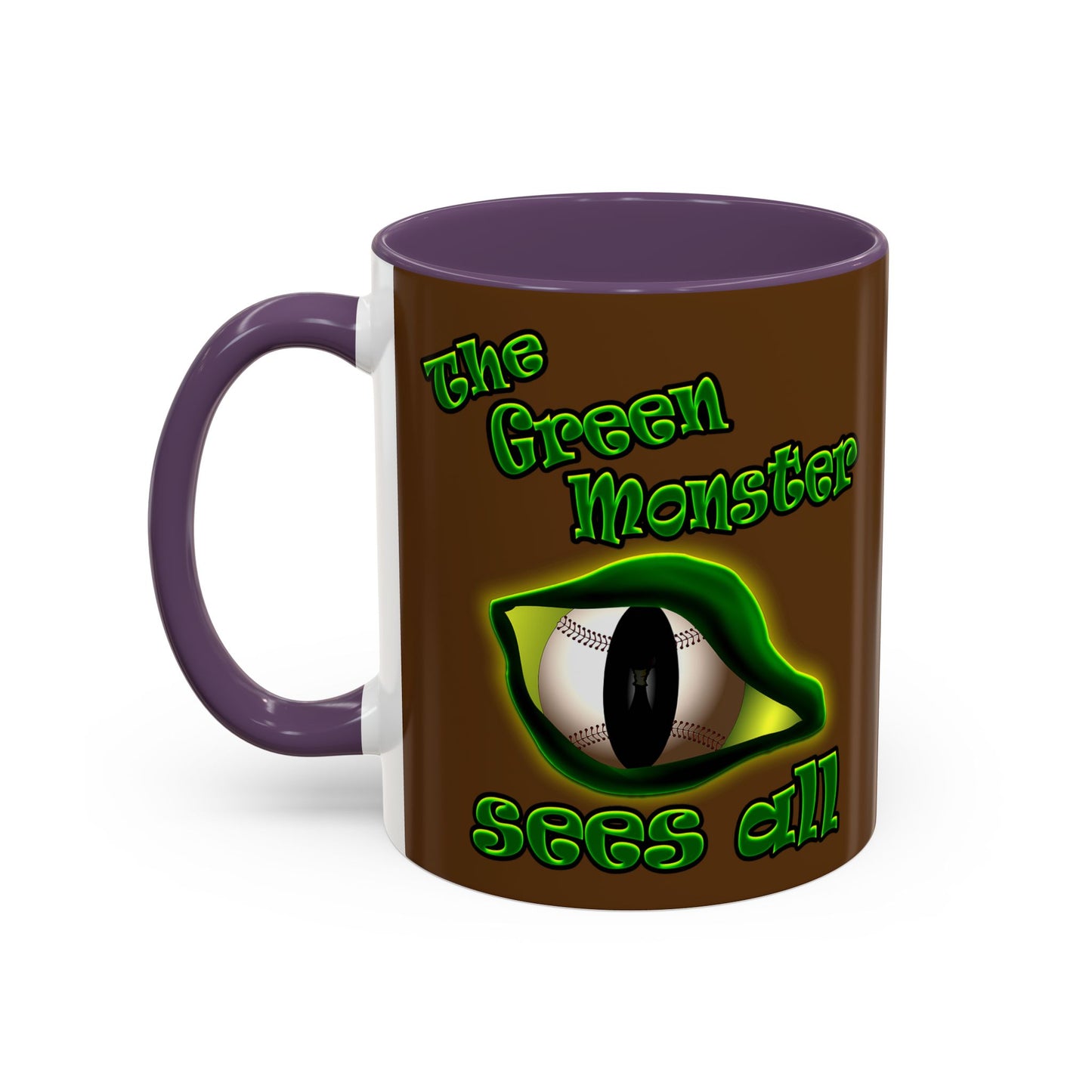 green monster - Accent Mug (brown)