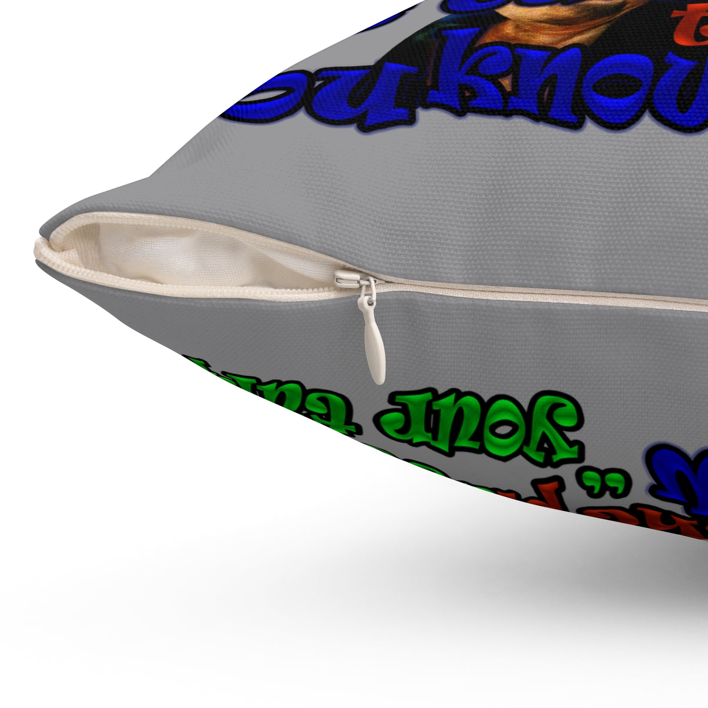 high noon - Spun Polyester Square Pillow - (grey)