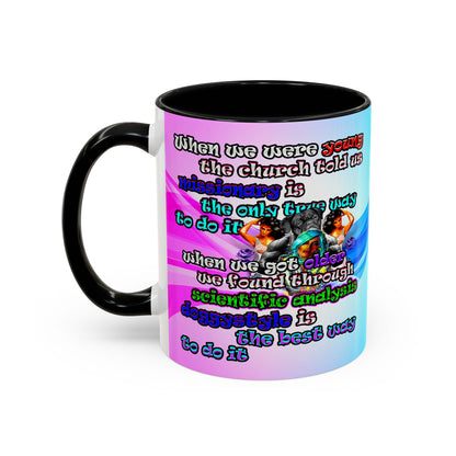 doggystyle - Accent Mug (light blue-pink wave)