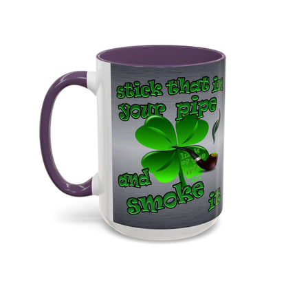 celtics logo - Accent Mug (brushed nickel)