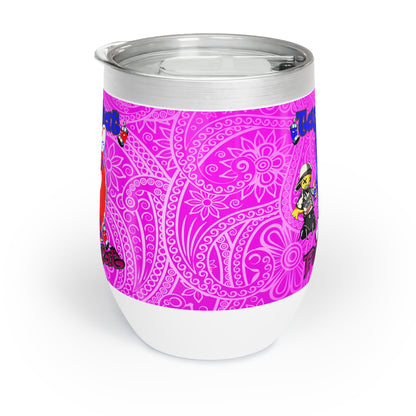 tag that - Chill Wine Tumbler (pink swirl)