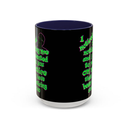 noticed you noticing - Accent Mug (black)