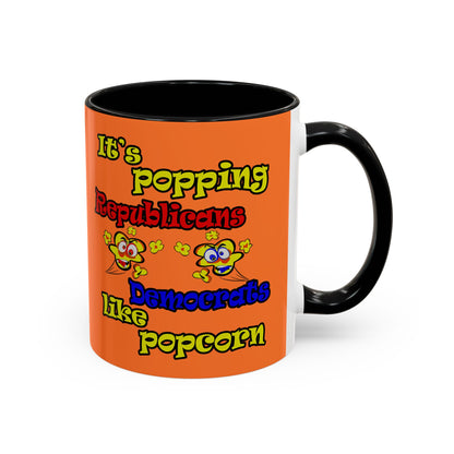 popping like popcorn - Accent Mug (crusta)