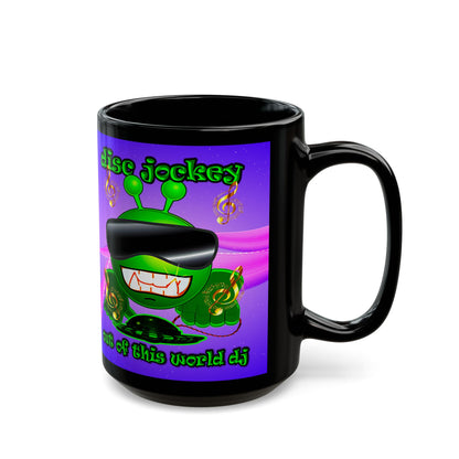 disc jockey - Black Mug (purple-pink wave)