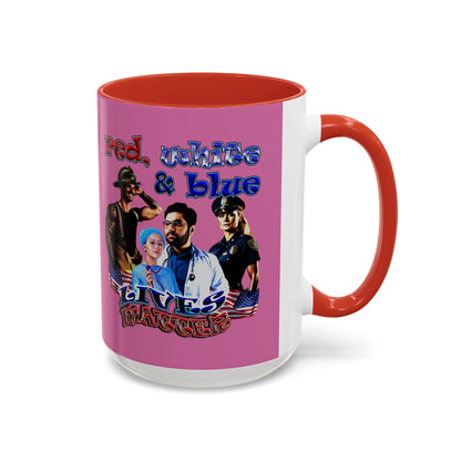 rw&b lives matter - Accent Mug (light pink)