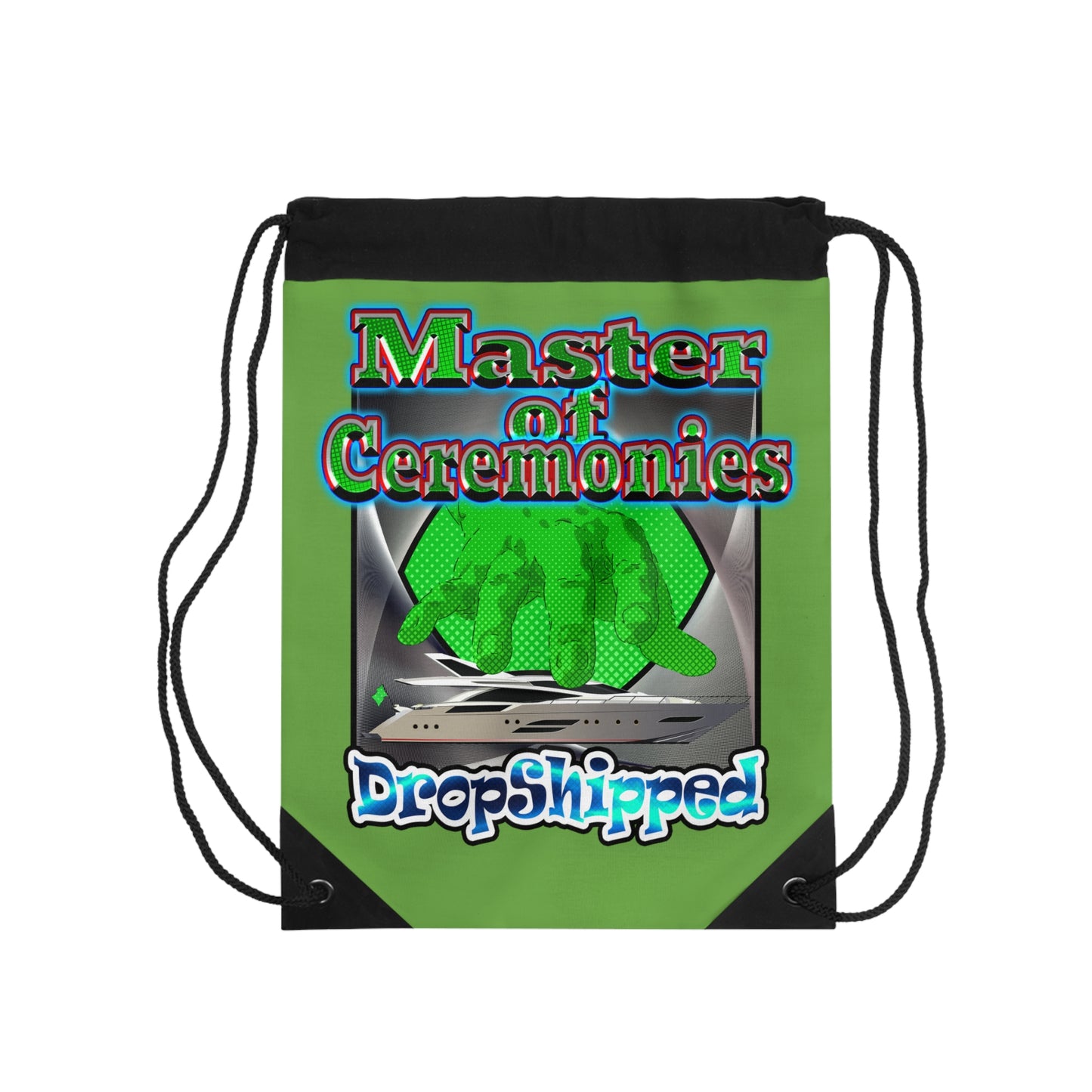 logo - Drawstring Bag (green)