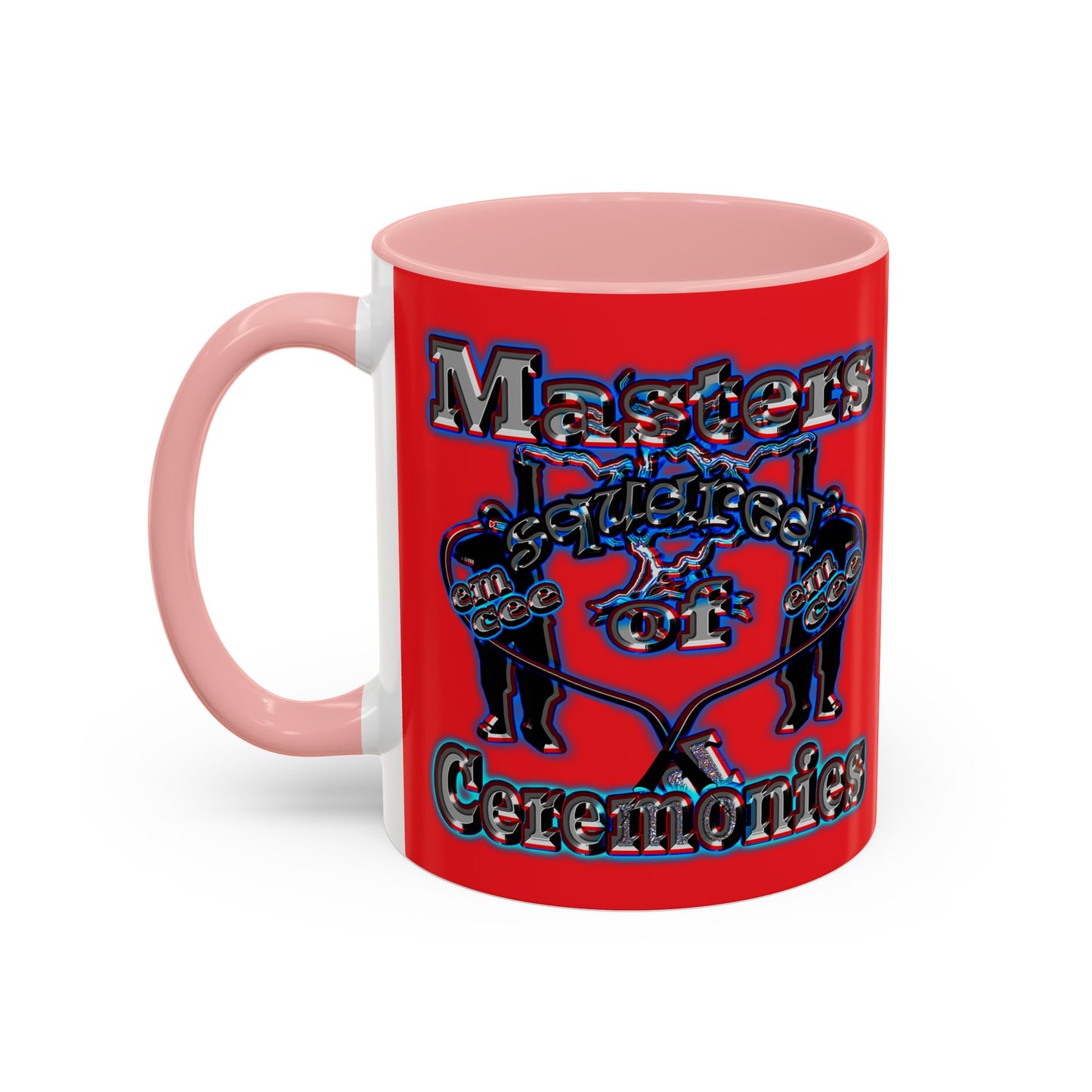 em cee squared - Accent Mug (red)