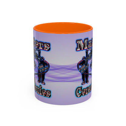 em cee squared - Accent Mug (light blue-pink wave)