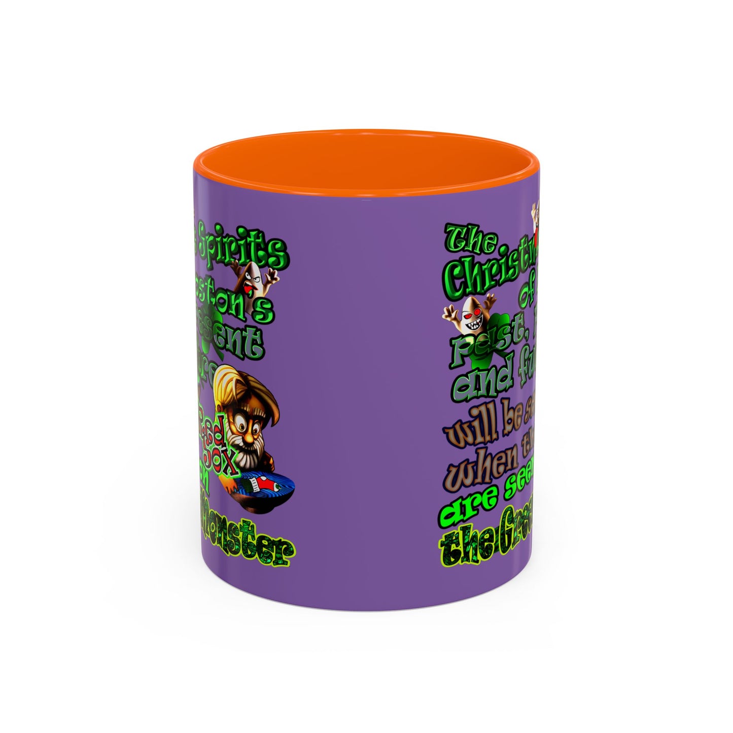 christmas spirits of boston - Accent Mug (light purple)