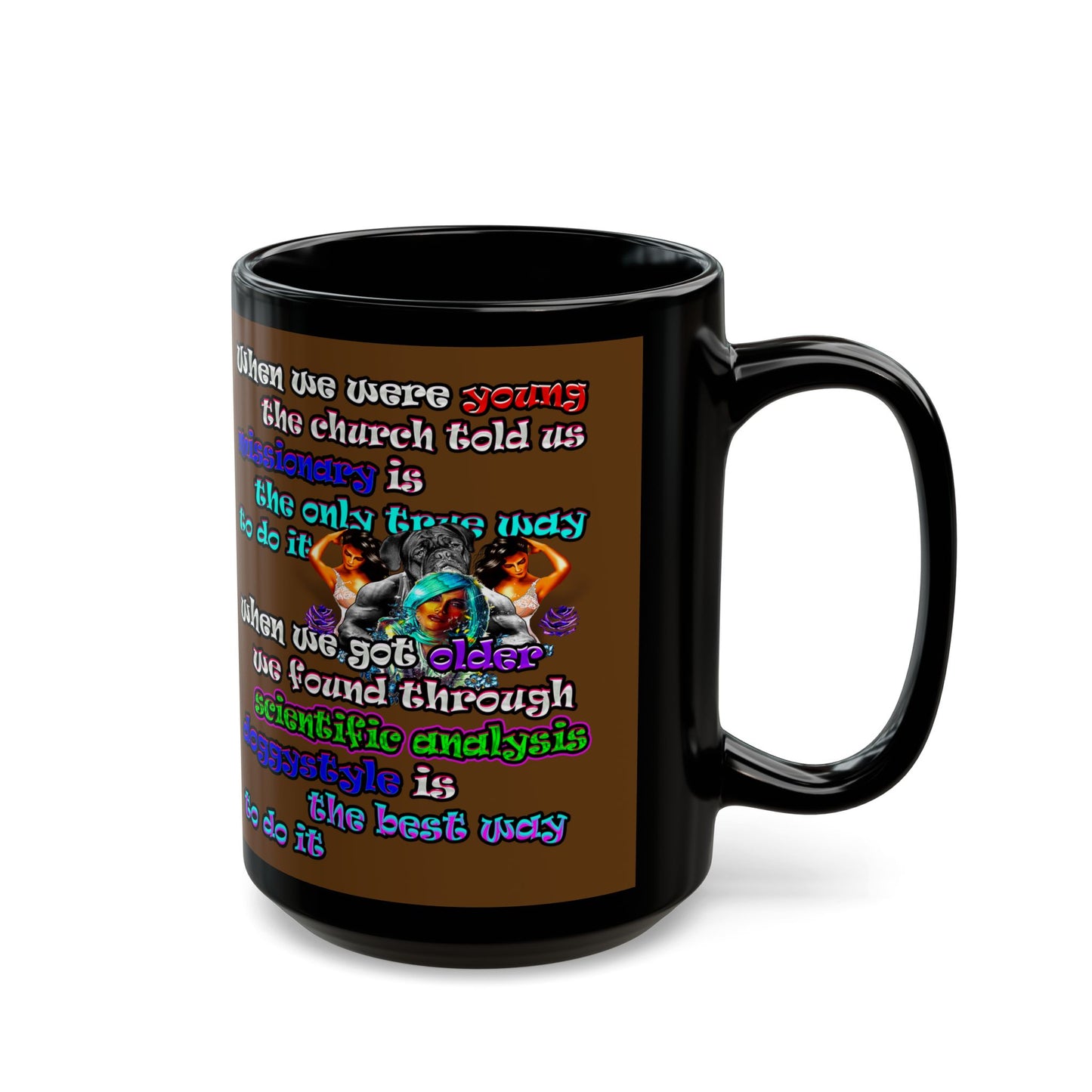 doggystyle - Black Mug (brown)
