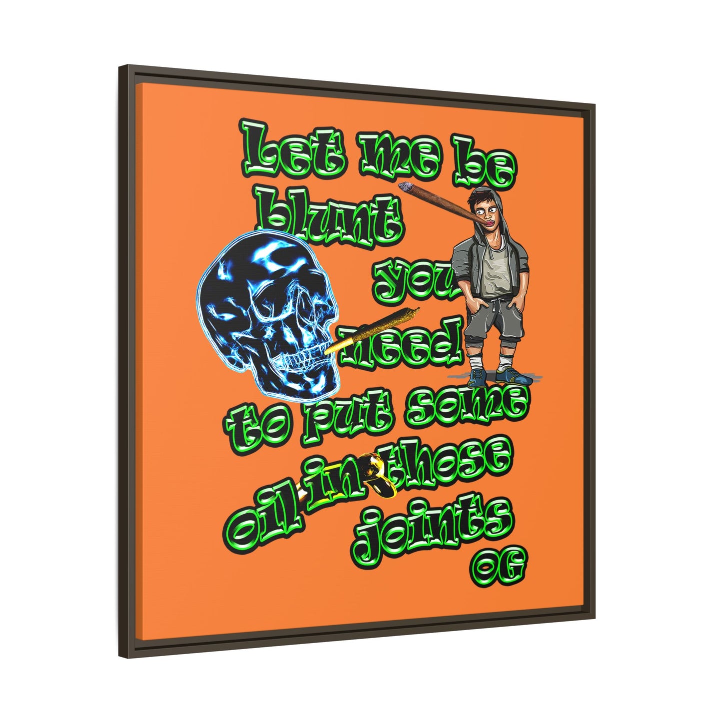 og - framed canvas art (crusta)