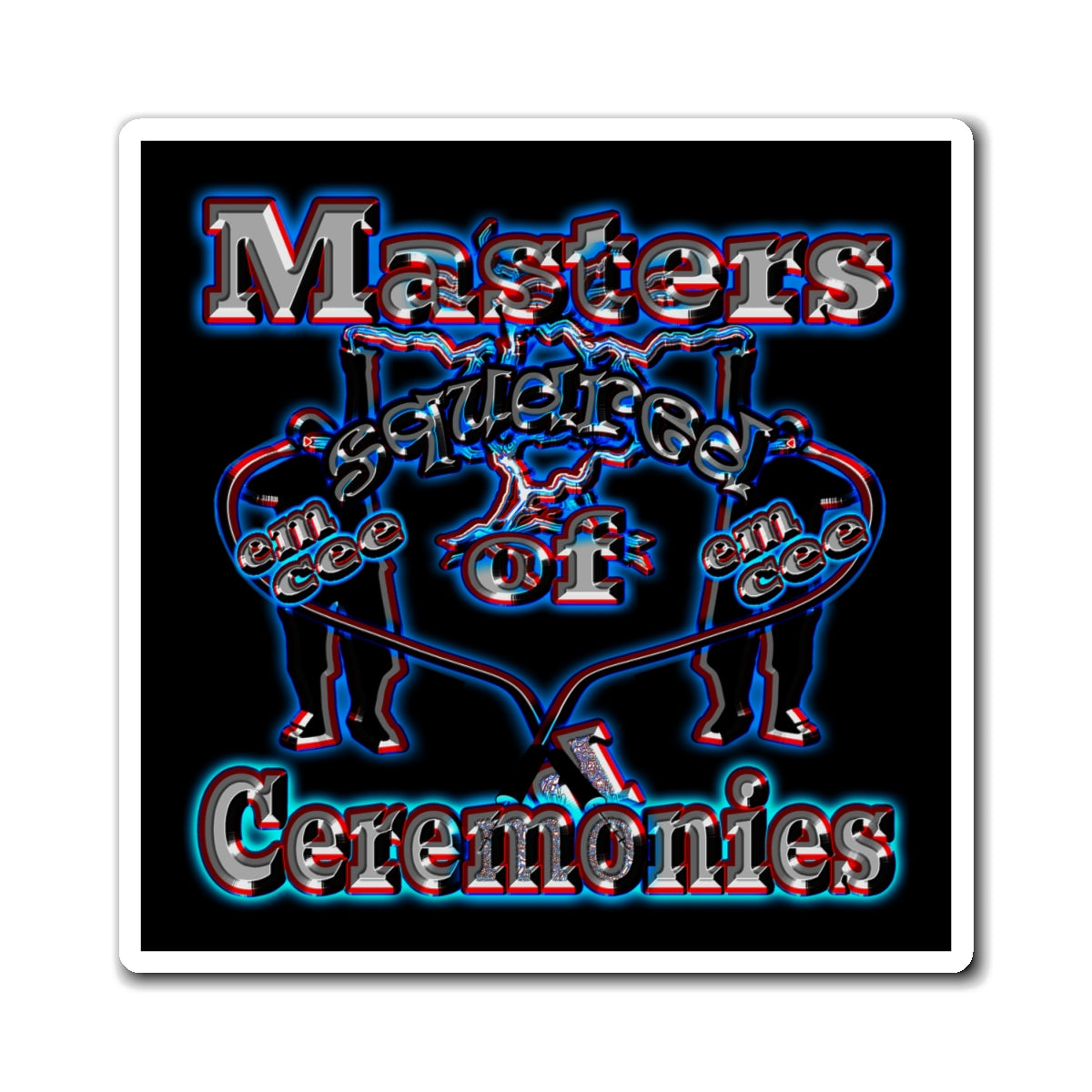 em cee squared - Magnets - (black)