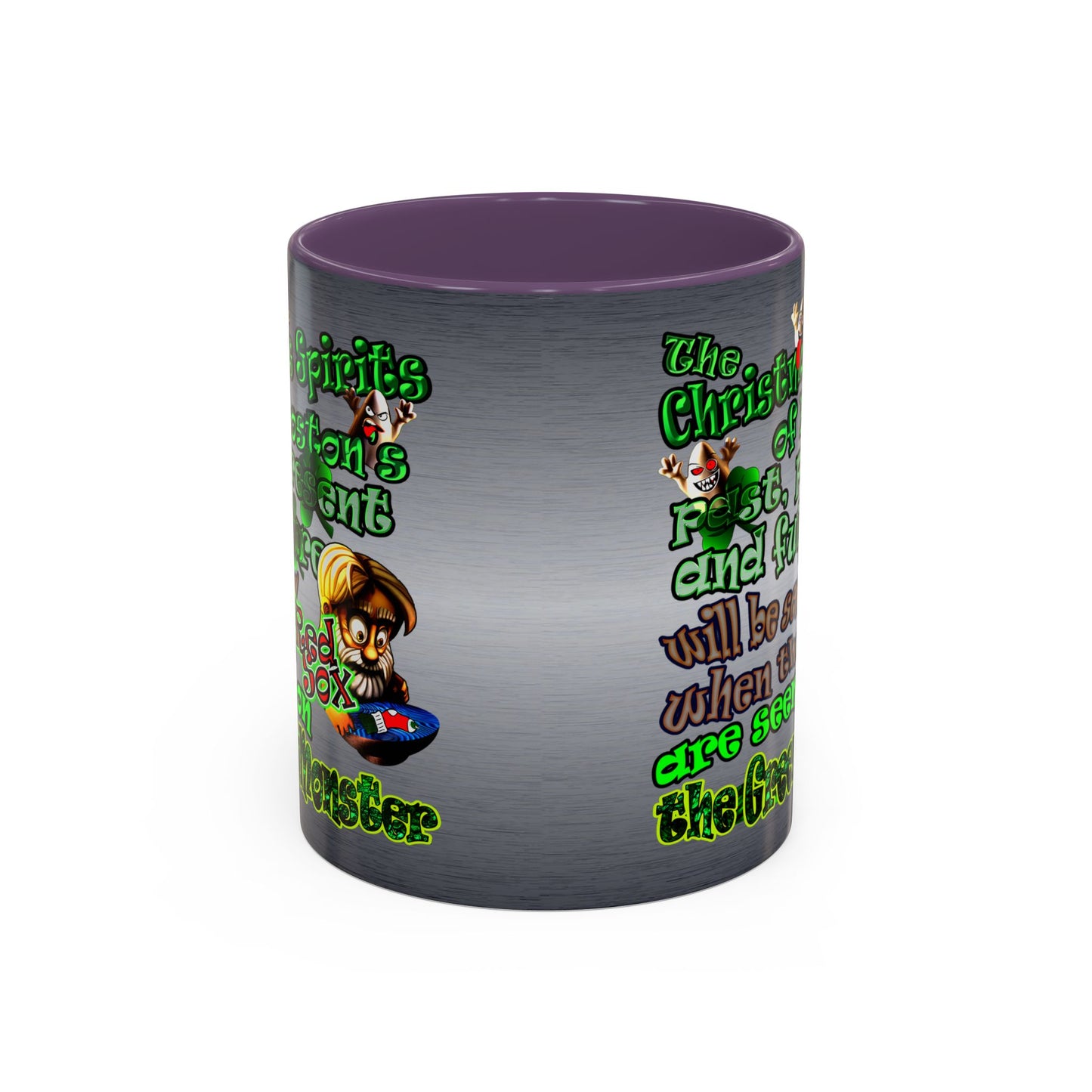 christmas spirits of boston - Accent Mug (brushed nickel)