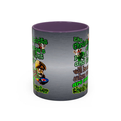 christmas spirits of boston - Accent Mug (brushed nickel)
