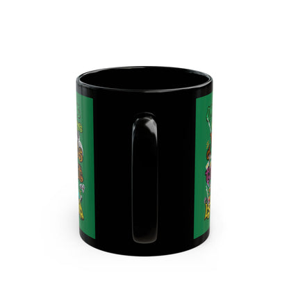 the bum's shit - Black Mug (dark green)