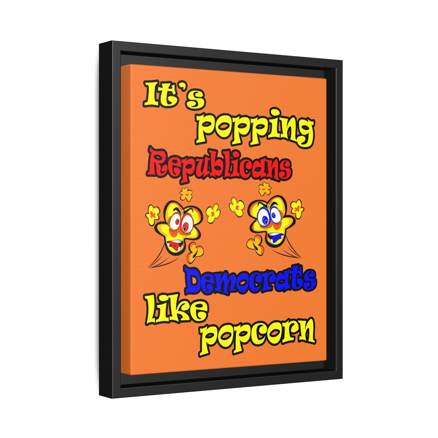popping like popcorn - framed canvas art (crusta)