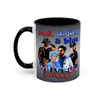 rw&b lives matter - Accent Mug (brushed nickel)