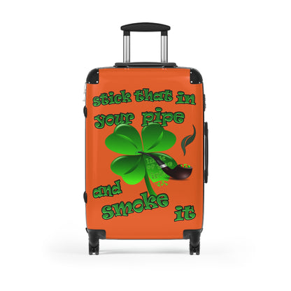 stick that in your pipe and smoke it - Suitcase (orange)