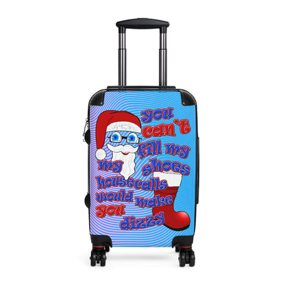 santa's shoes - Suitcase (light blue-purple wave)