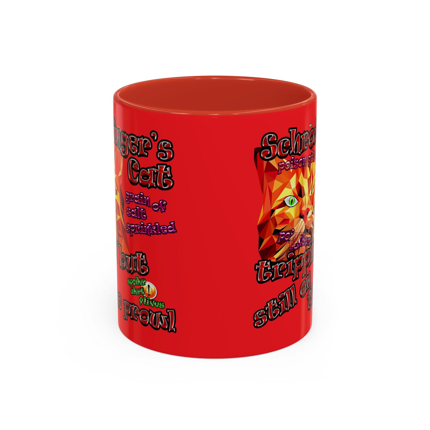 schrodinger's cat - Accent Mug (red)