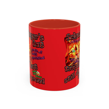 schrodinger's cat - Accent Mug (red)