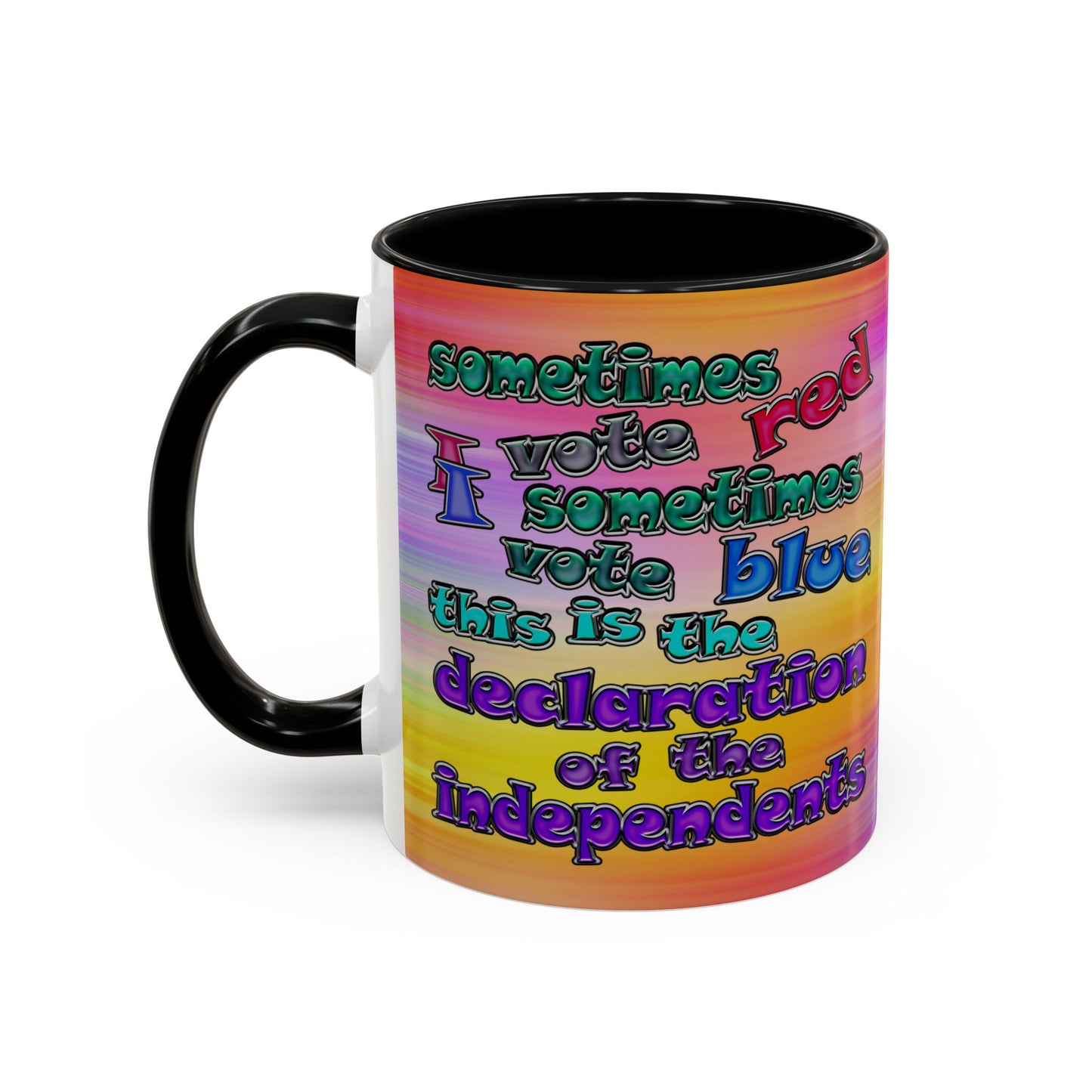 declaration of the independents - Accent Mug (color blur)