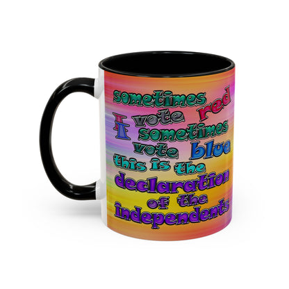 declaration of the independents - Accent Mug (color blur)