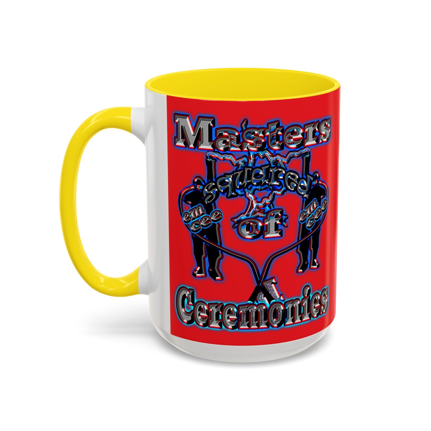 em cee squared - Accent Mug (red)