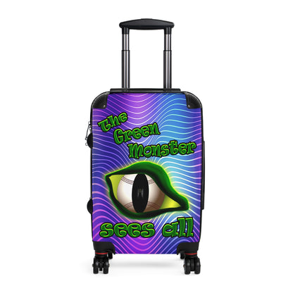 green monster - Suitcase (purple wave)