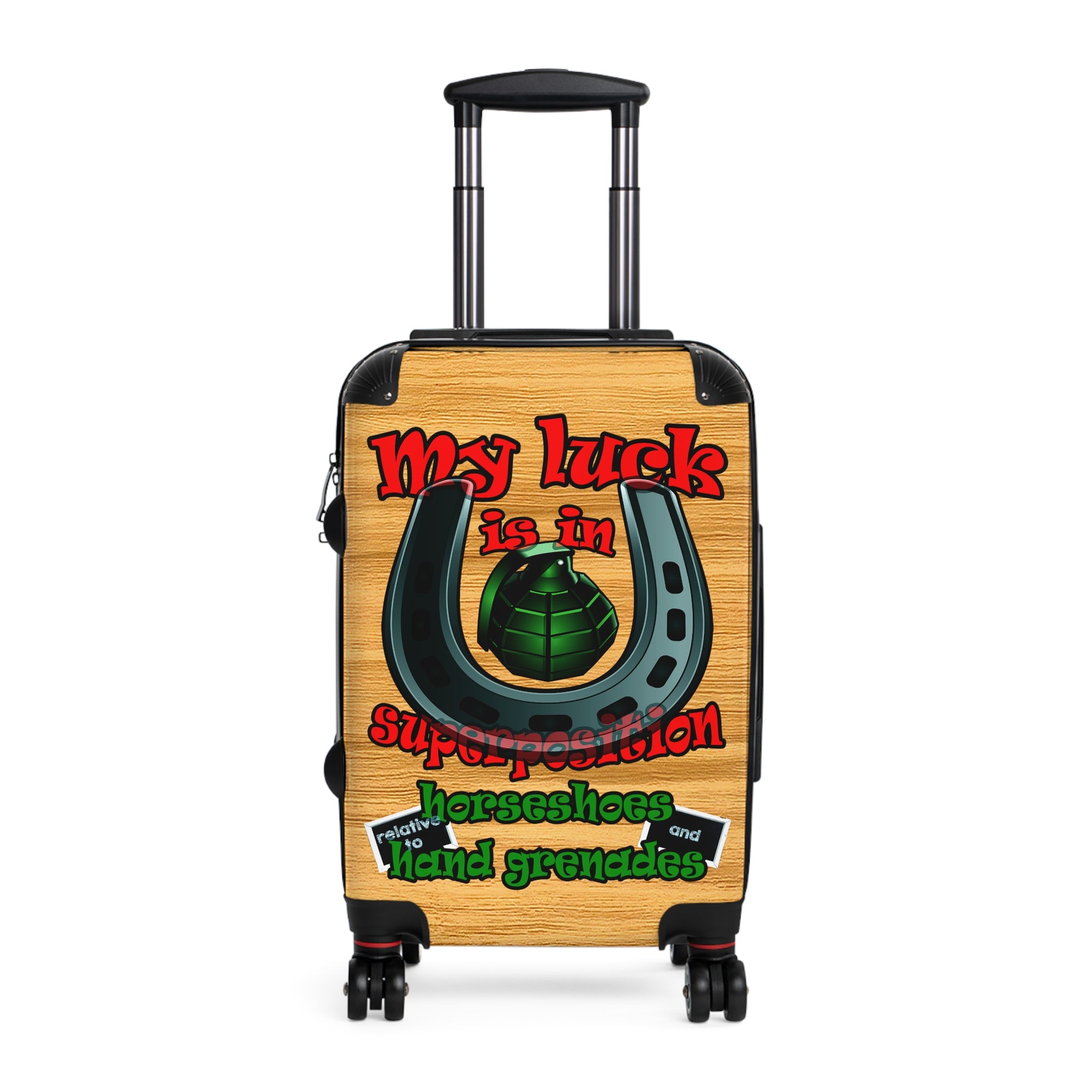 my luck - Suitcase (butterscotch wood finish)