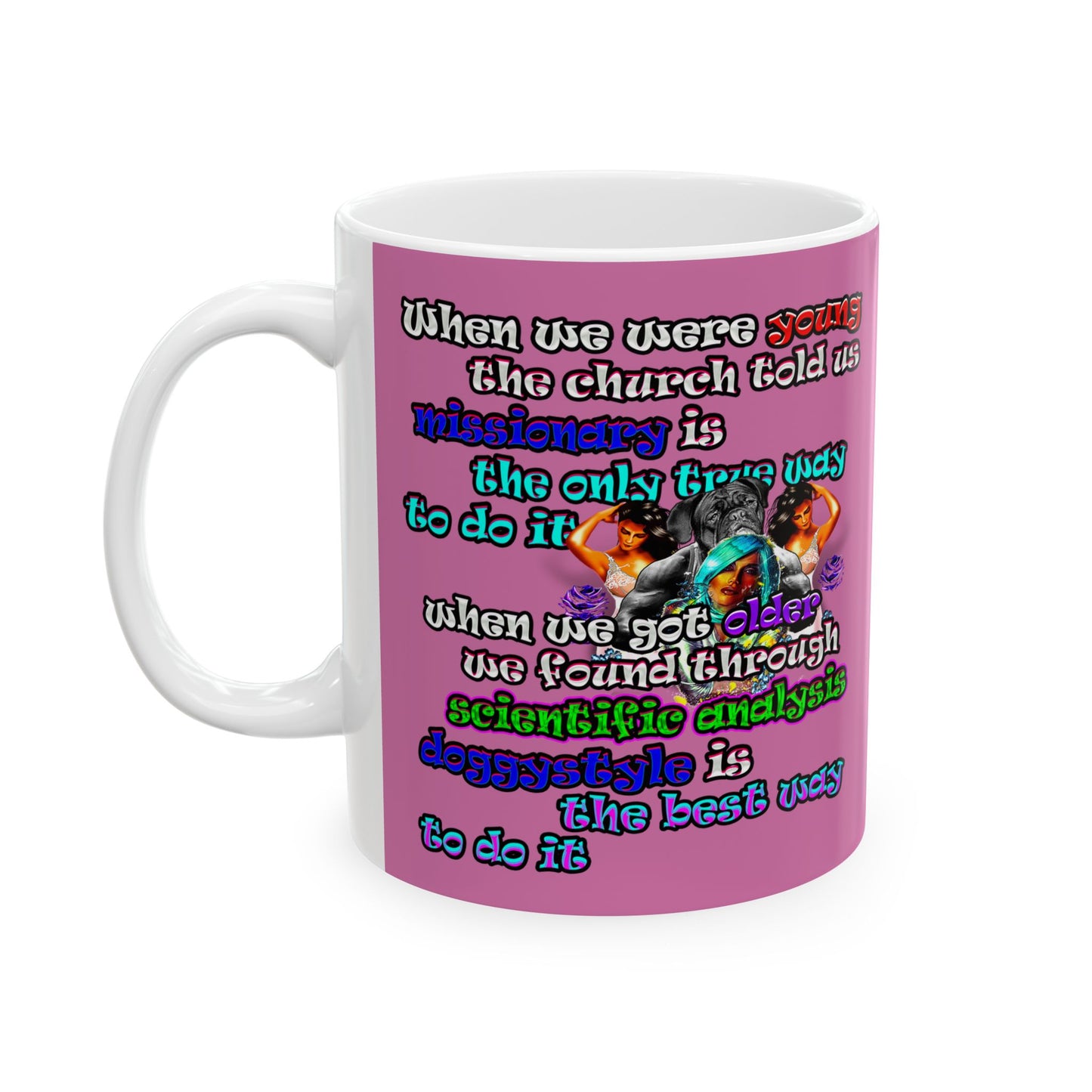 doggystyle - White Mug (light pink)