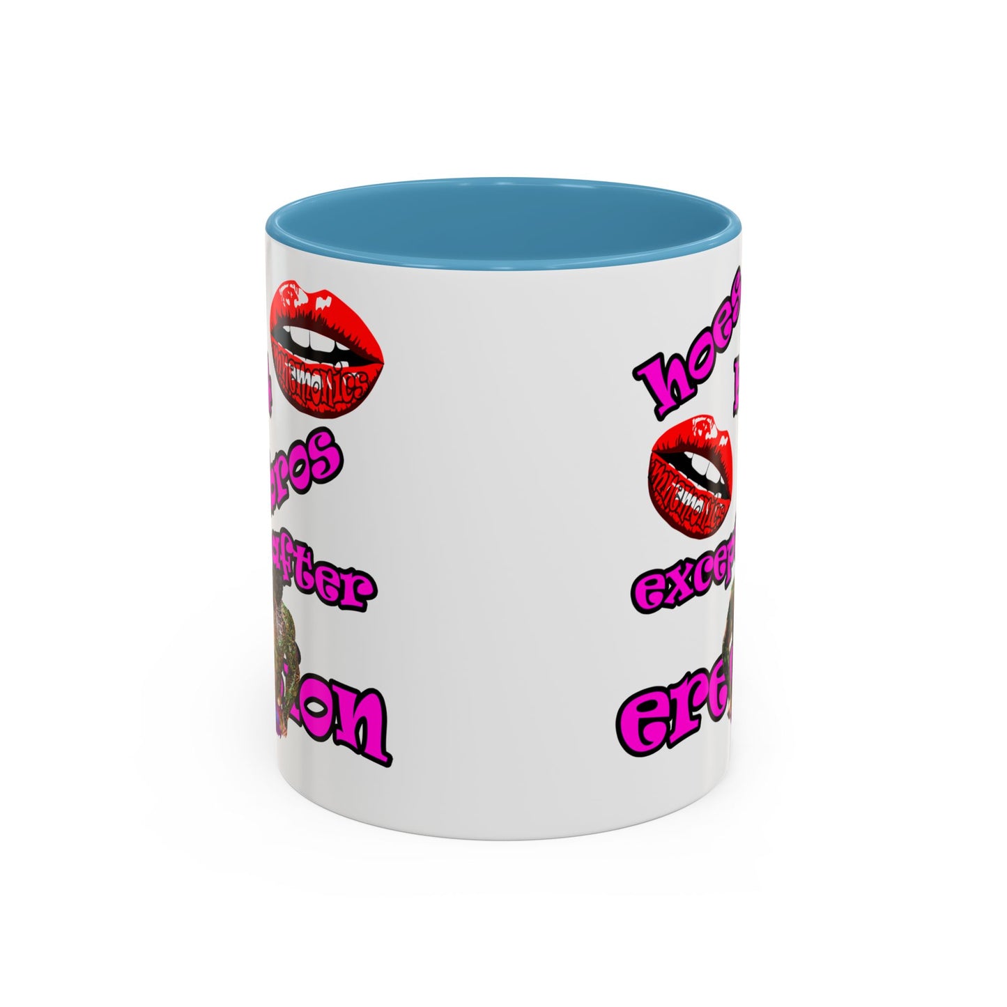 hoes b4 bros - Accent Mug (white)